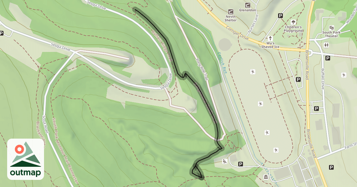 Map of Fairgrounds North Trail