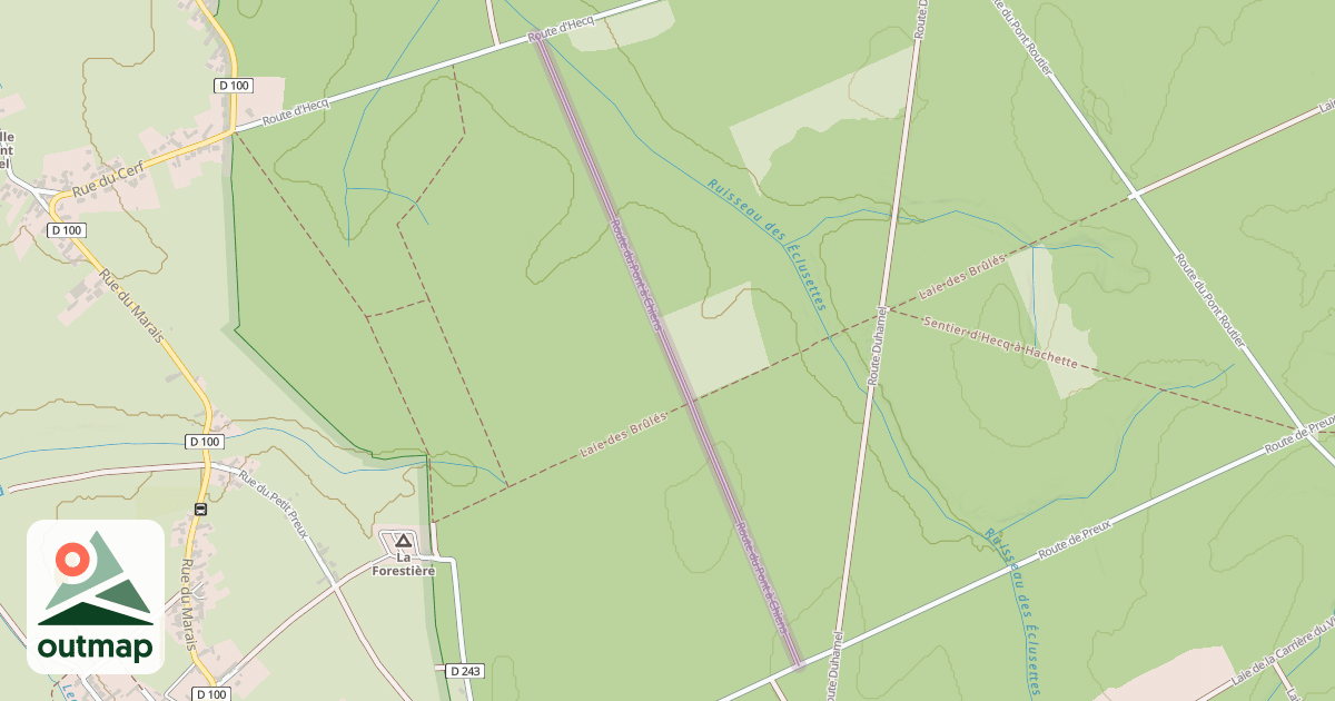 Map of Route du Pont à Chiens