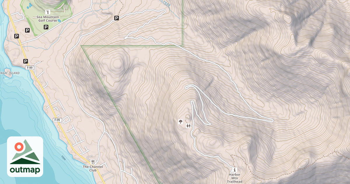Map of HARBOR MOUNTAIN