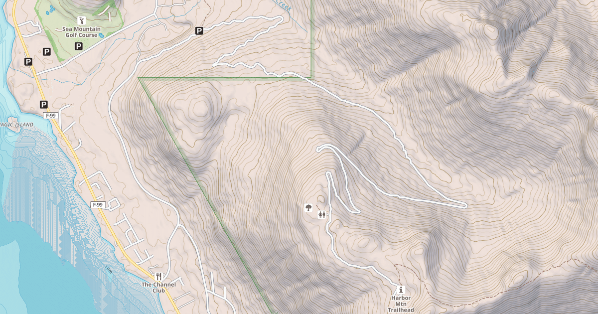 Map preview of HARBOR MOUNTAIN