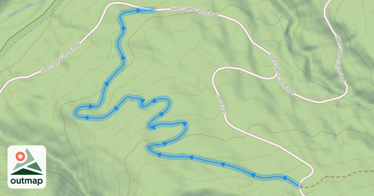 Map of Flow Trail Segment 6