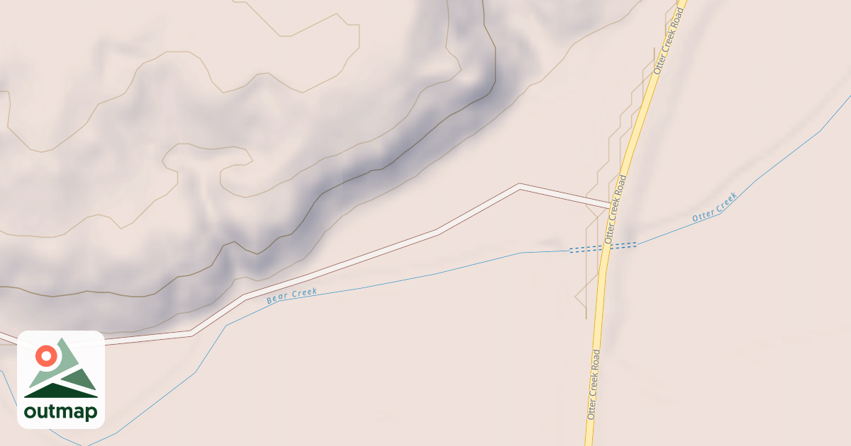 Map of CUB CREEK