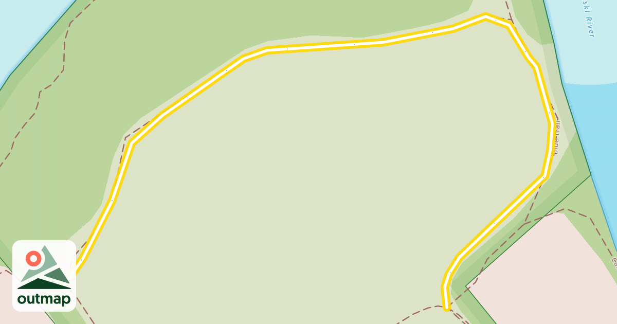Map of Blue Trail