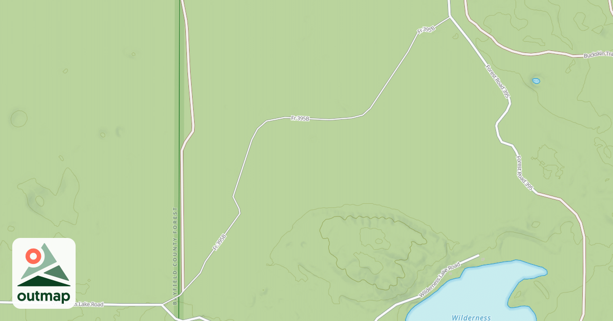 Map of FR 395B