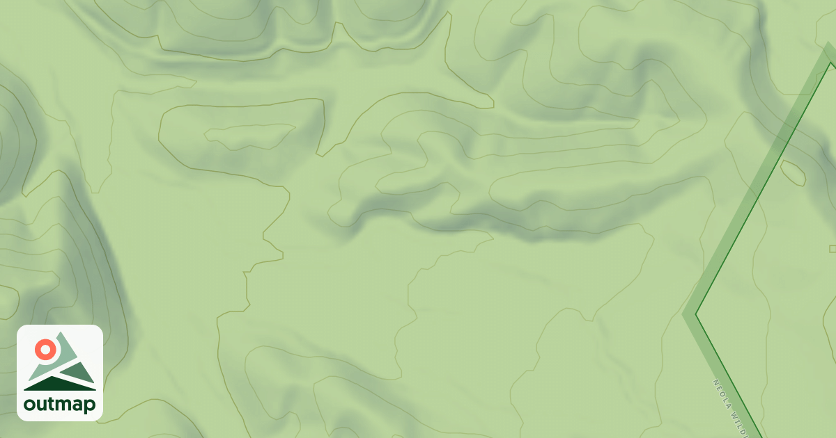 Map of LEFT FORK SPICE RUN - B