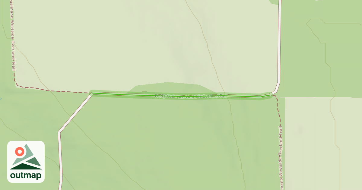 Map of Fred J. Cusimano Westside Overland Trail