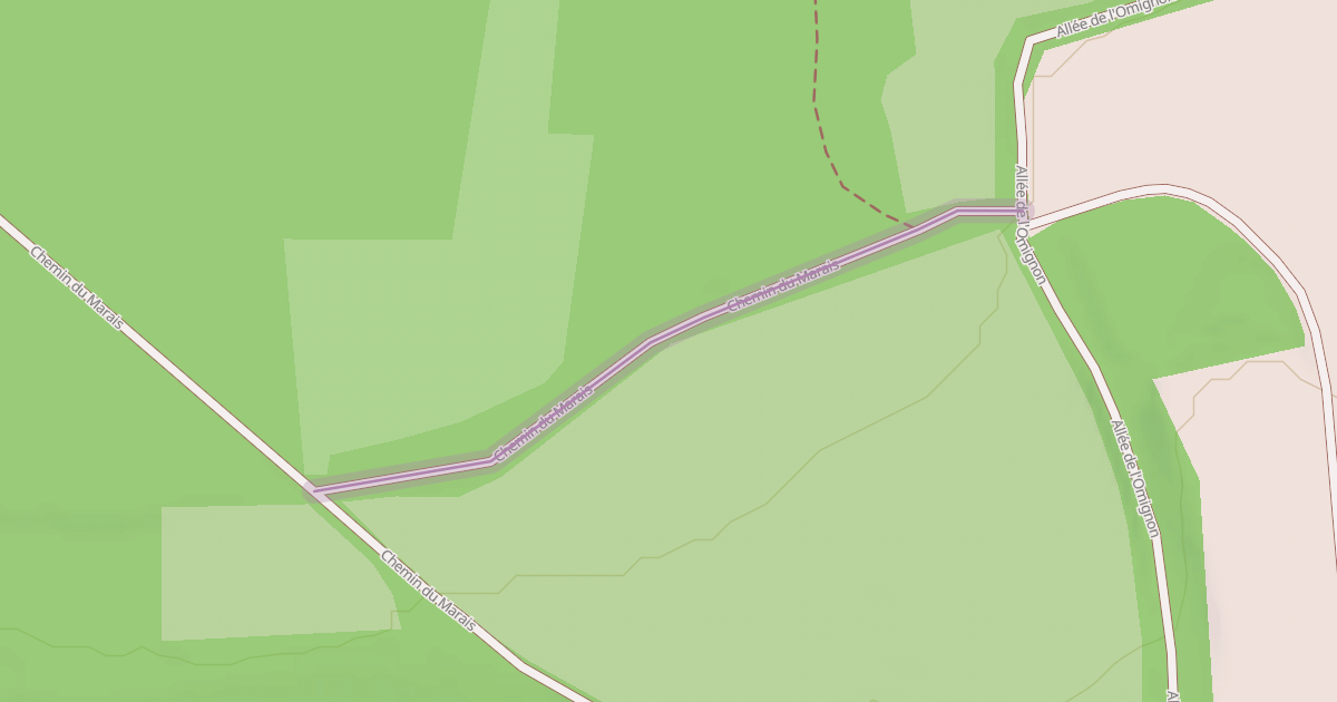 Map preview of Chemin du Marais