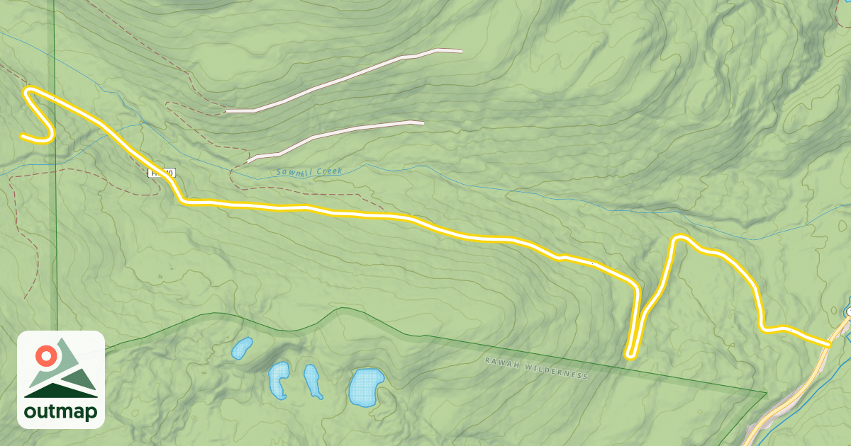 Map of Sawmill Creek Trail