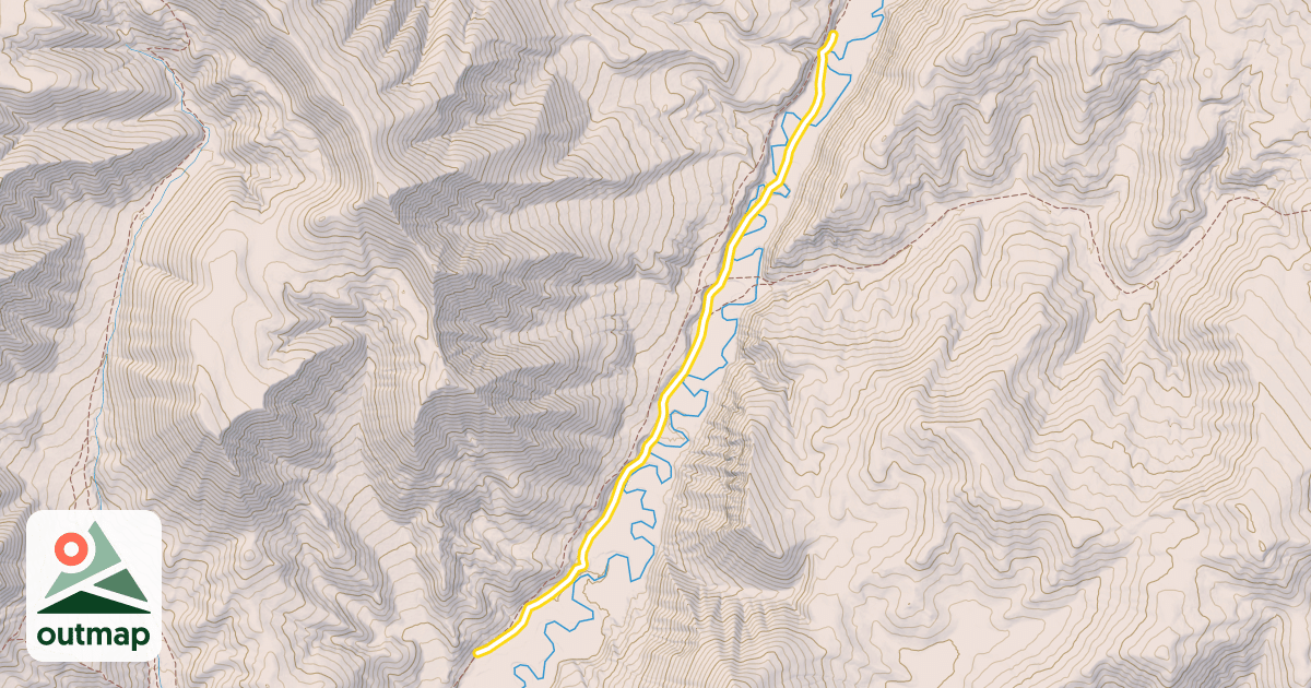 Map of Fish Creek Road Snowmobile Trail
