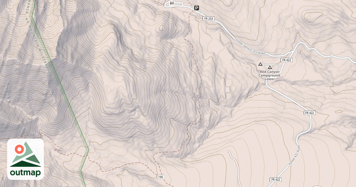 Map of BOX CANYON