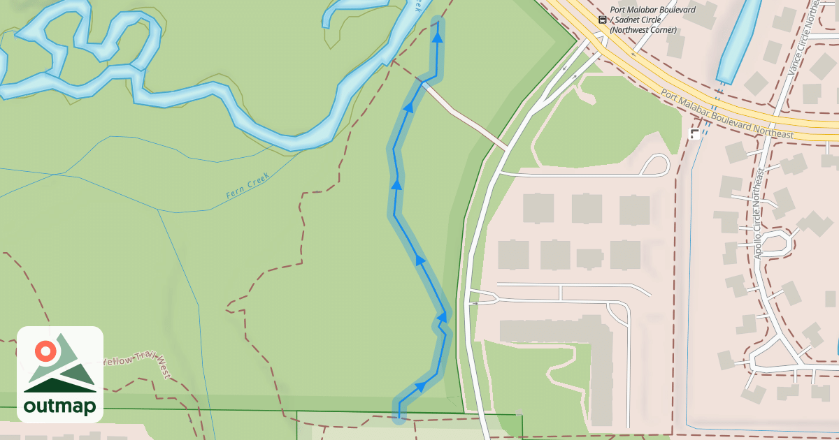 Map of Red Trail