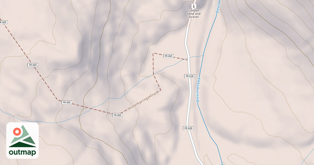 Map of Snow Springs