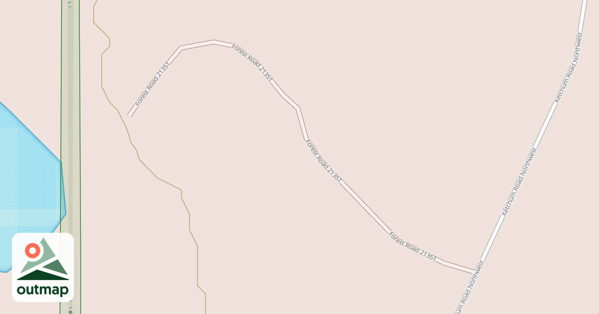 Map of KETCHUM SPUR T