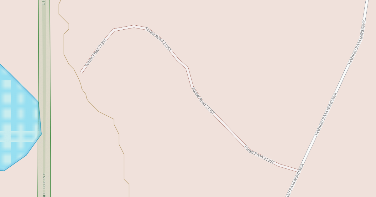 Map preview of KETCHUM SPUR T