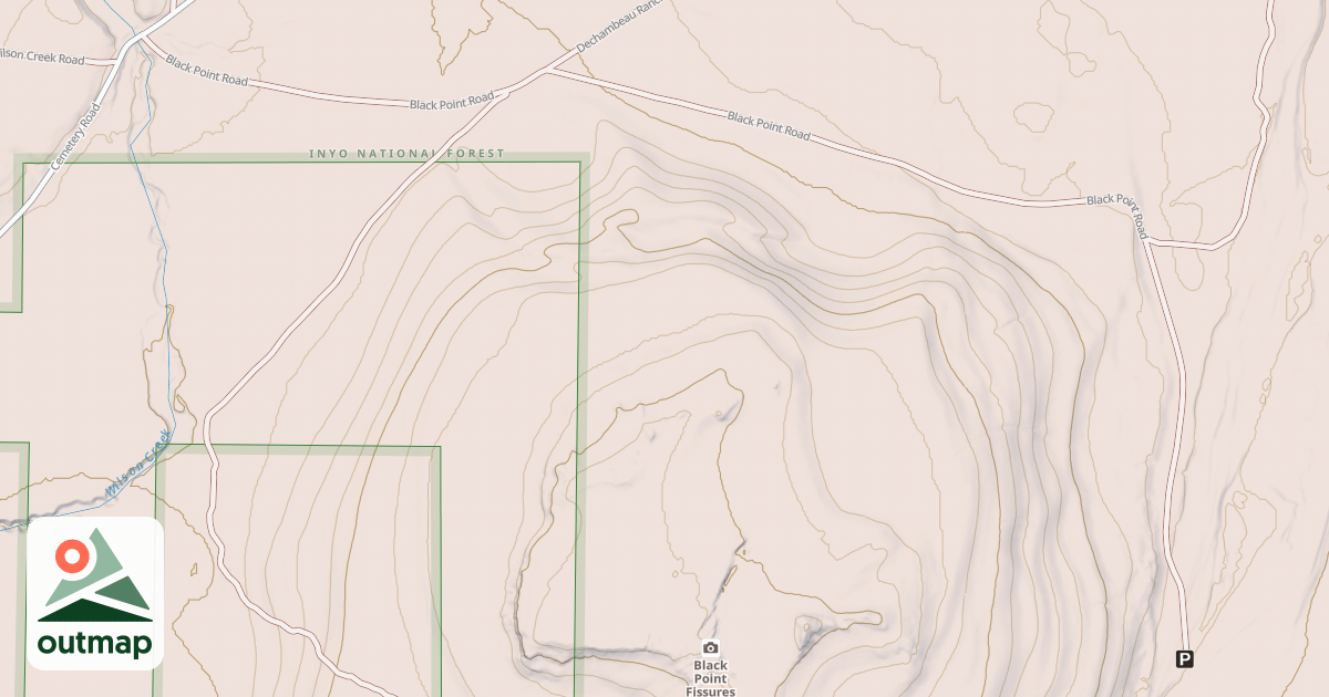 Map of BLACK POINT