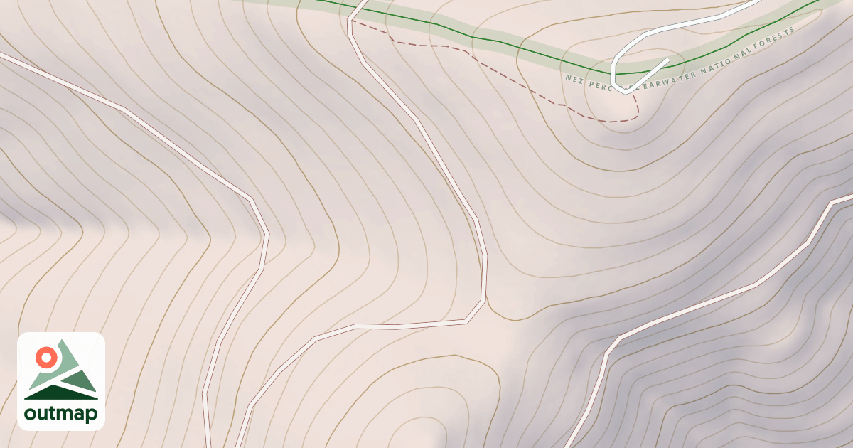 Map of BALD MTN B