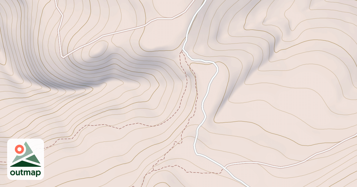 Map of Hunters Gulch