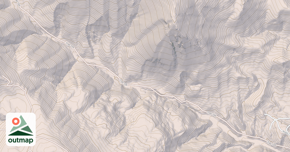 Map of Upper Montpelier  Creek