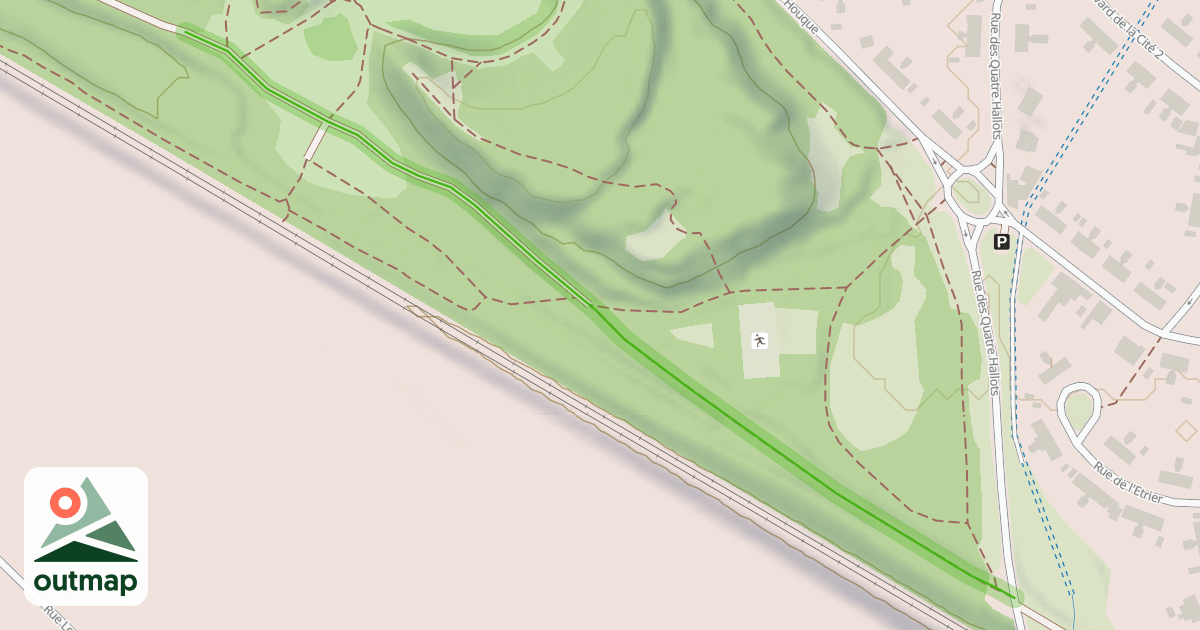 Map of Sentier fosse 2 Bethune