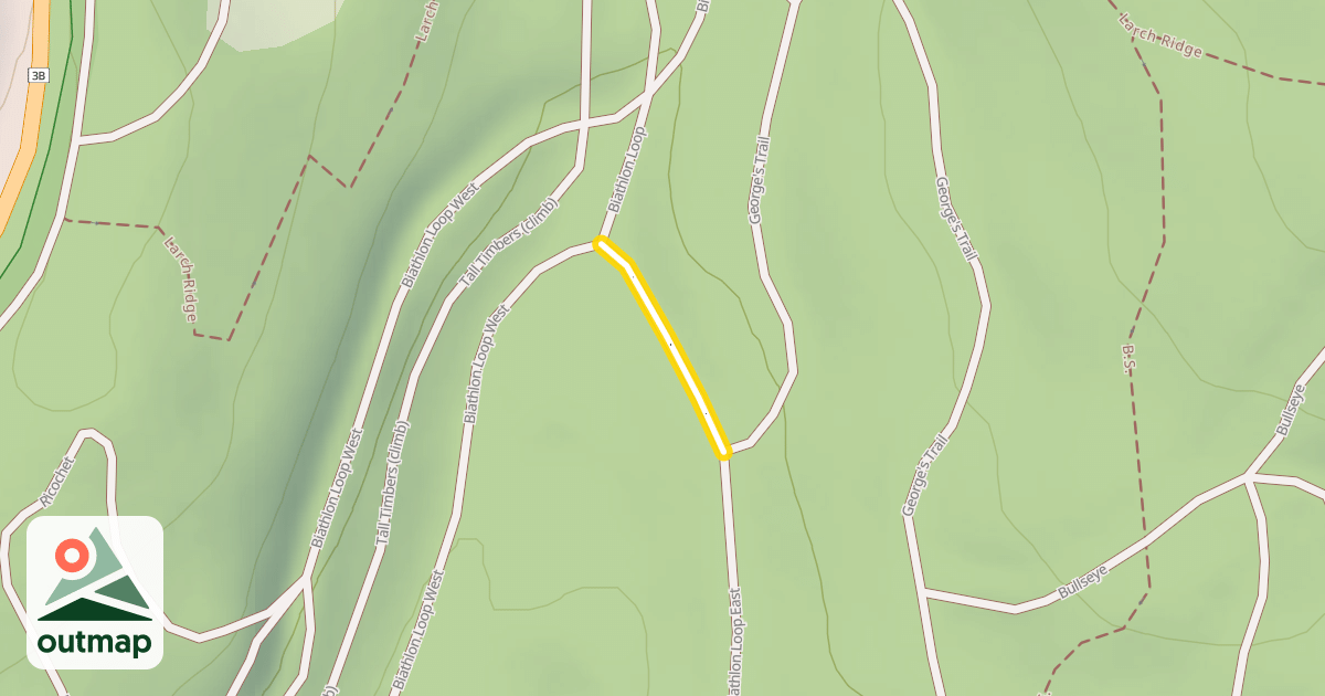 Map of Biathlon Loop East