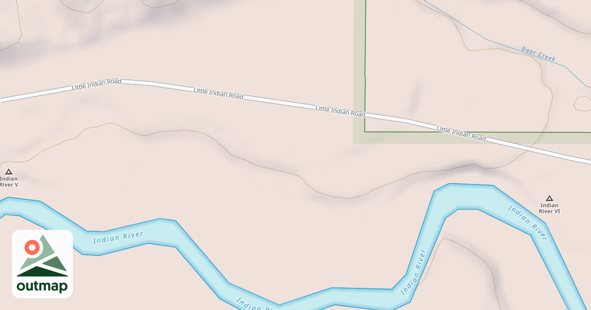 Map of LITTLE INDIAN SPUR E