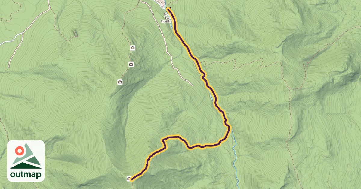 Map of North Twin Trail