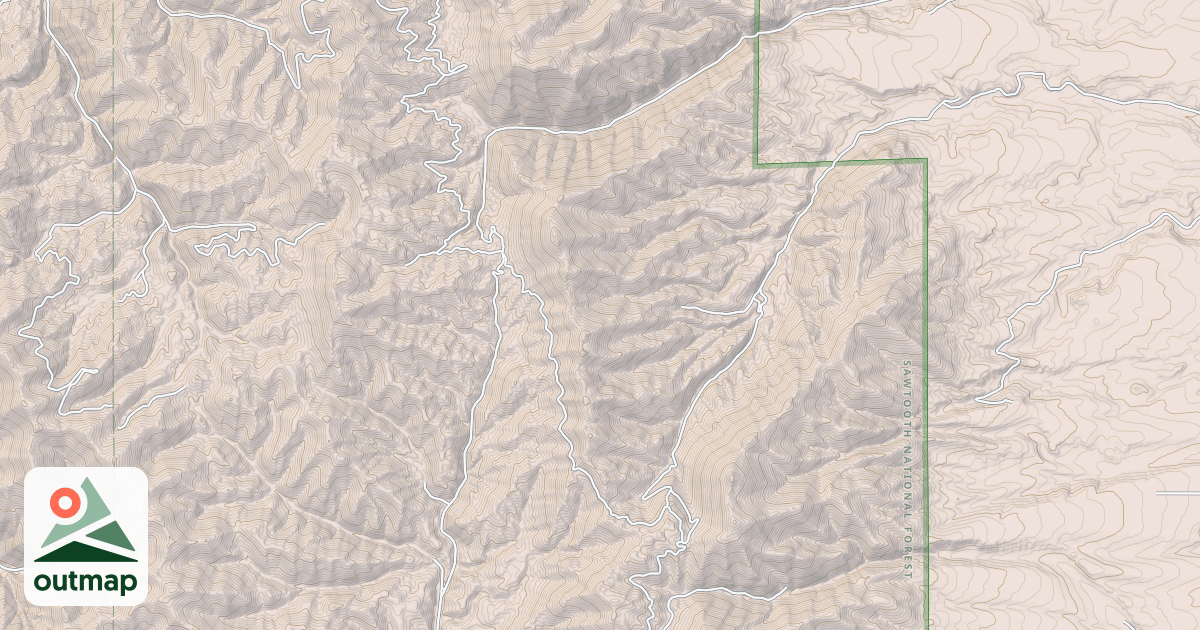 Map of HARTLEY CANYON