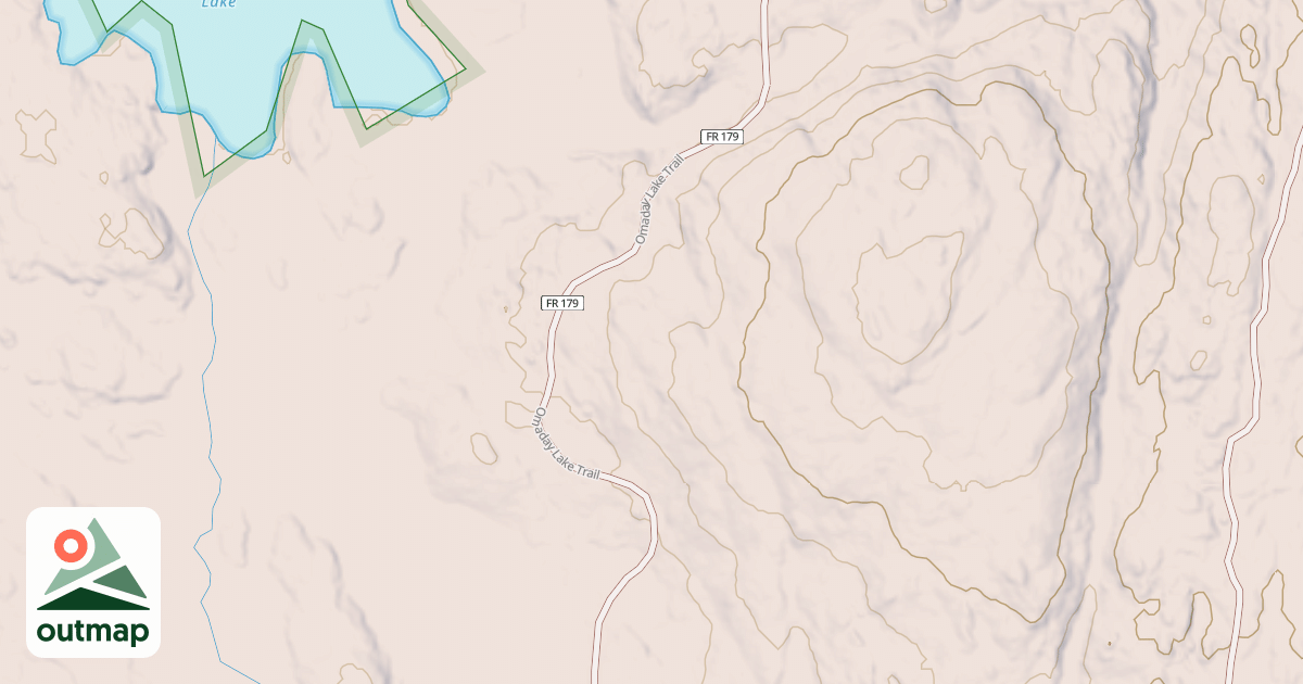 Map of Omaday Lake