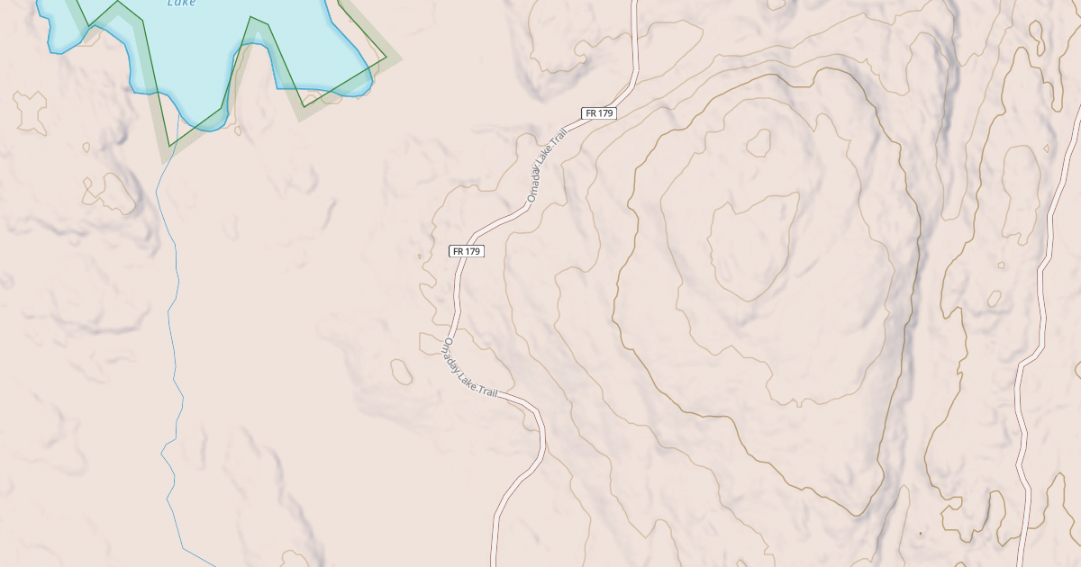 Map preview of Omaday Lake