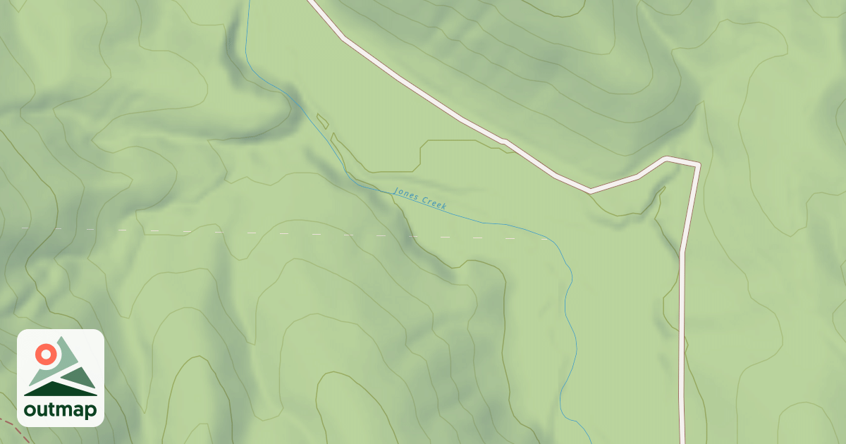 Map of EAST JONES CREEK