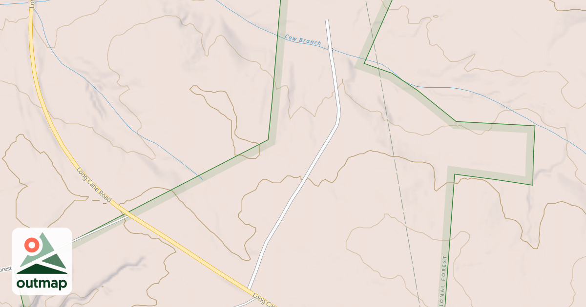 Map of COW BRANCH