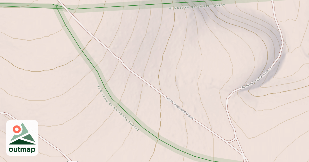 Map of HILL 71 REPEATER RD