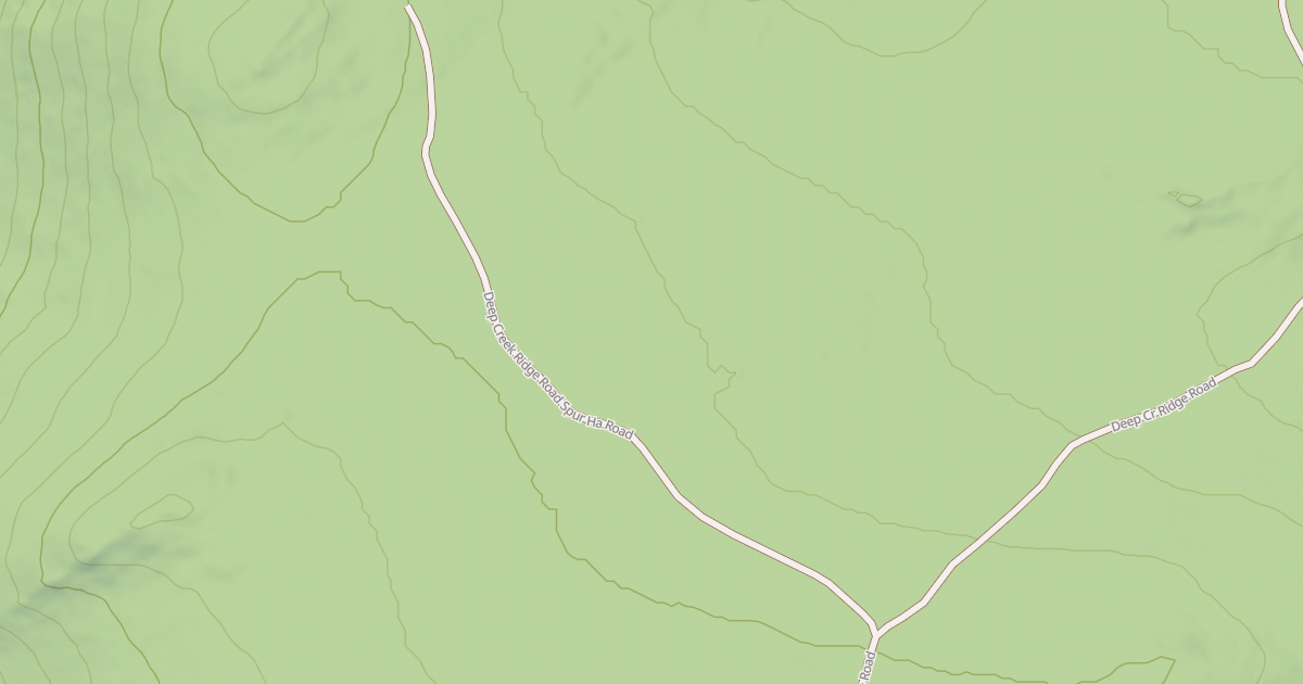 Map preview of DEEP CREEK RIDGE ROAD SPUR HA
