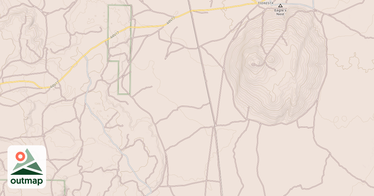 Map of LOWER TIONESTA