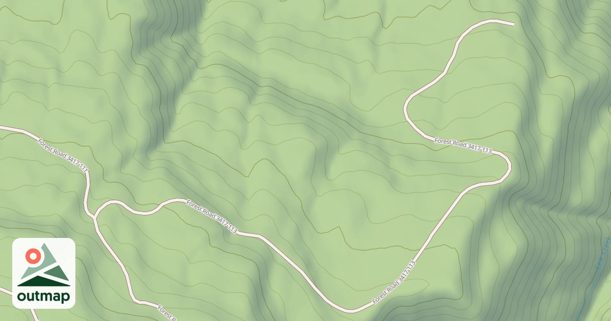 Map of USFS Motor Vehicle Use Map Roads {3DAC9F97-F799-4B19-B418-FEAECD4D367A}