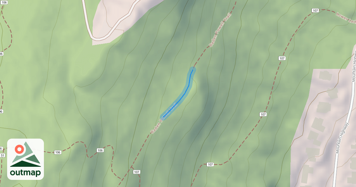 Map of Baden Powell Trail