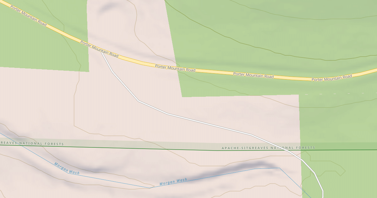 Map preview of USFS National Forest System Roads {66C7709C-D953-4355-AD55-44CDD1F88A66}