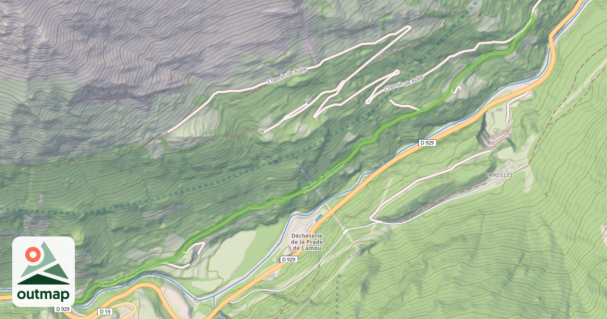 Map of Chemin de Traoues
