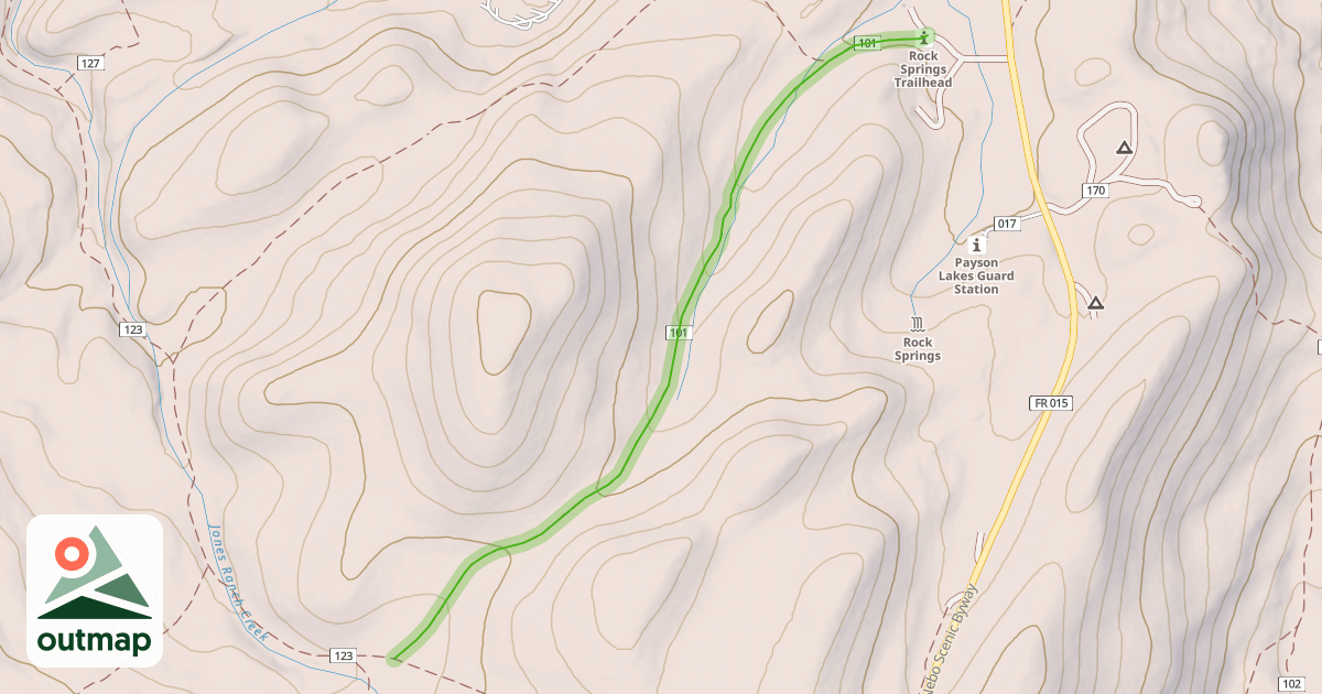 Map of Rock Springs Trail