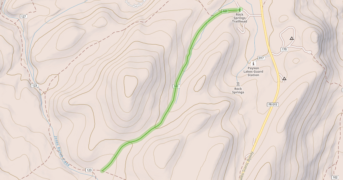 Map preview of Rock Springs Trail