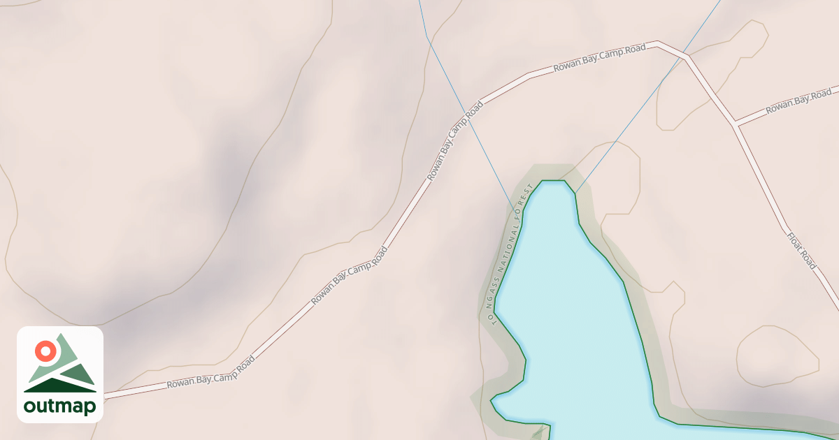 Map of ROWAN BAY CAMP