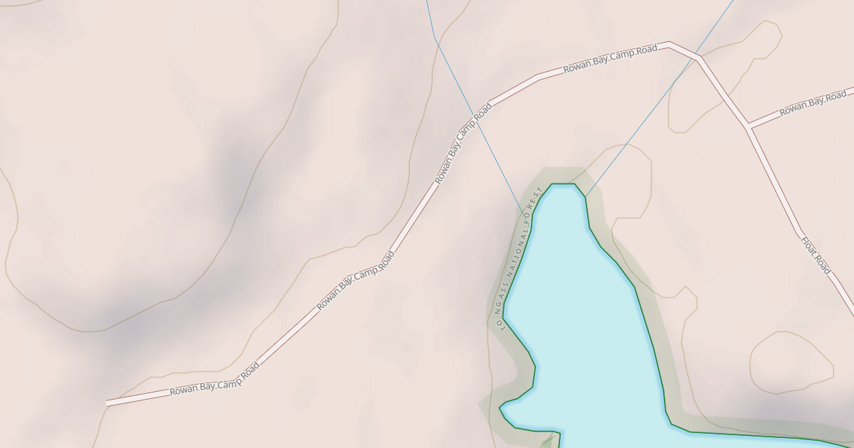 Map preview of ROWAN BAY CAMP
