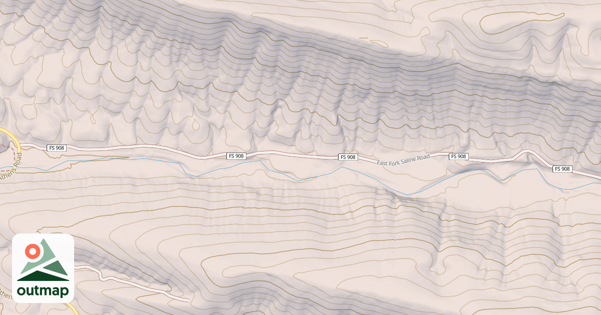 Map of EAST FORK SALINE