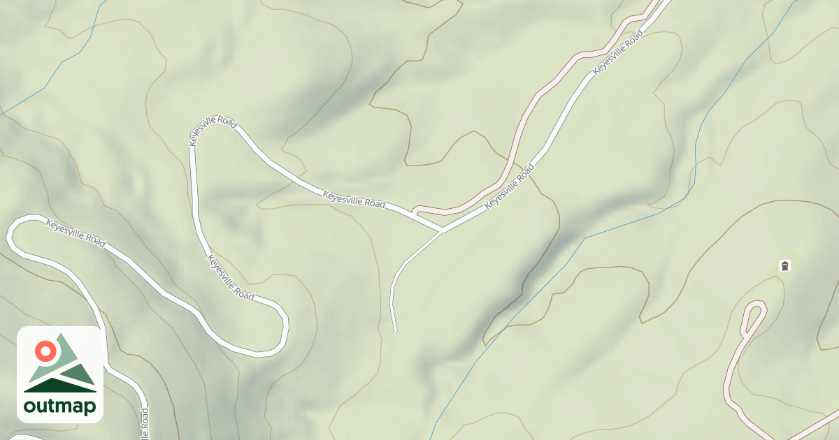 Map of 16070 Keyesville/blk Gulch Usgs Alta Sierra
