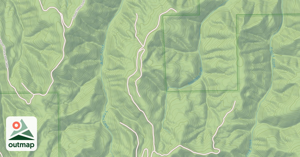 Map of USFS Motor Vehicle Use Map Roads {D9FBE11F-90B1-4053-84DC-C1080A5467ED}