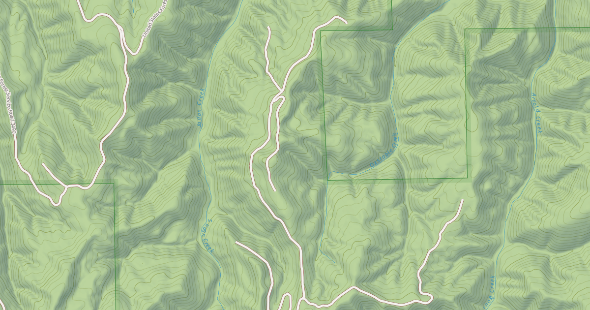 Map preview of USFS Motor Vehicle Use Map Roads {D9FBE11F-90B1-4053-84DC-C1080A5467ED}