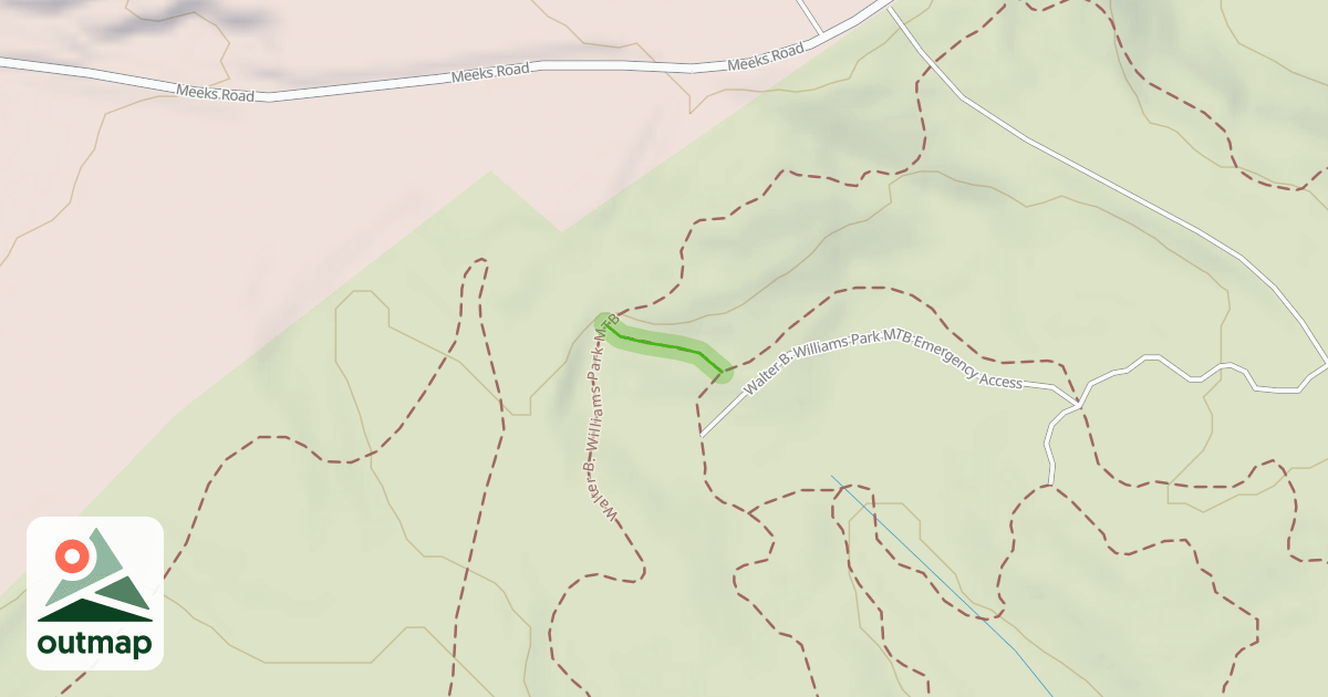 Map of Walter B MTB - MS Cut Through