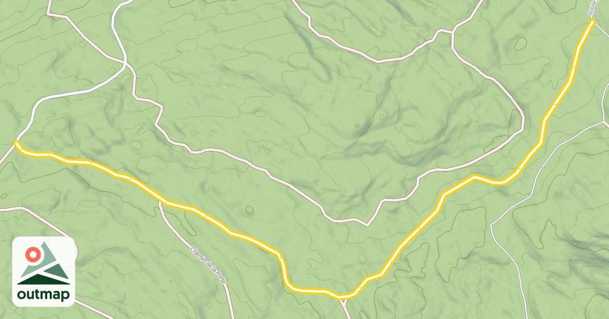 Map of Route Forestière des Lézines