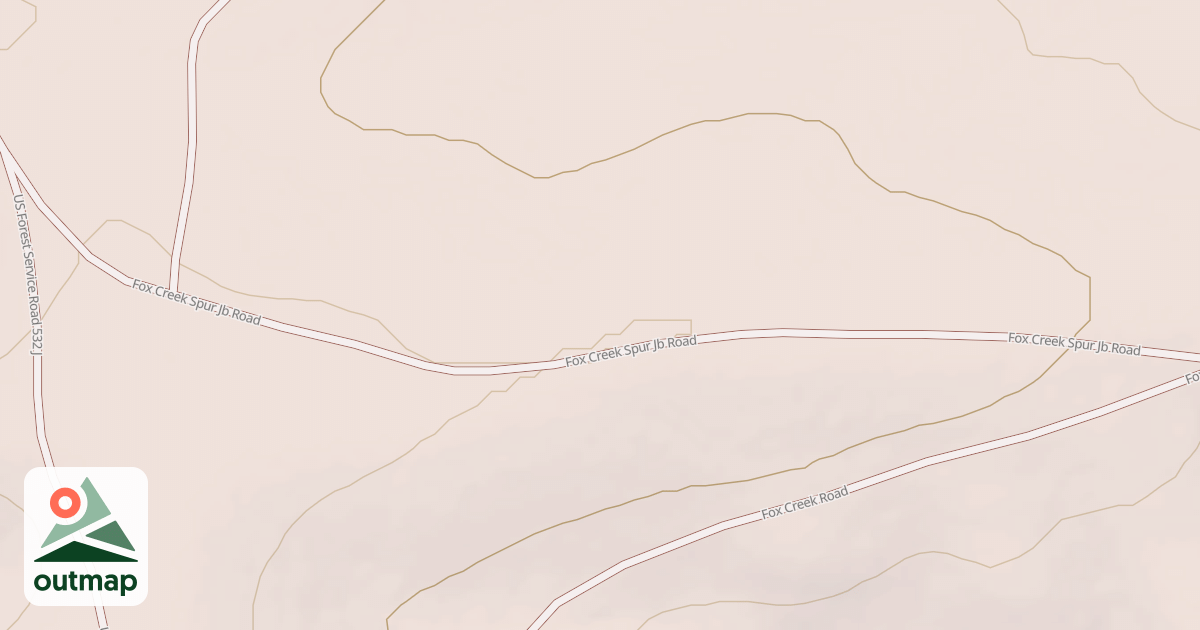 Map of FOX CREEK SPUR JB