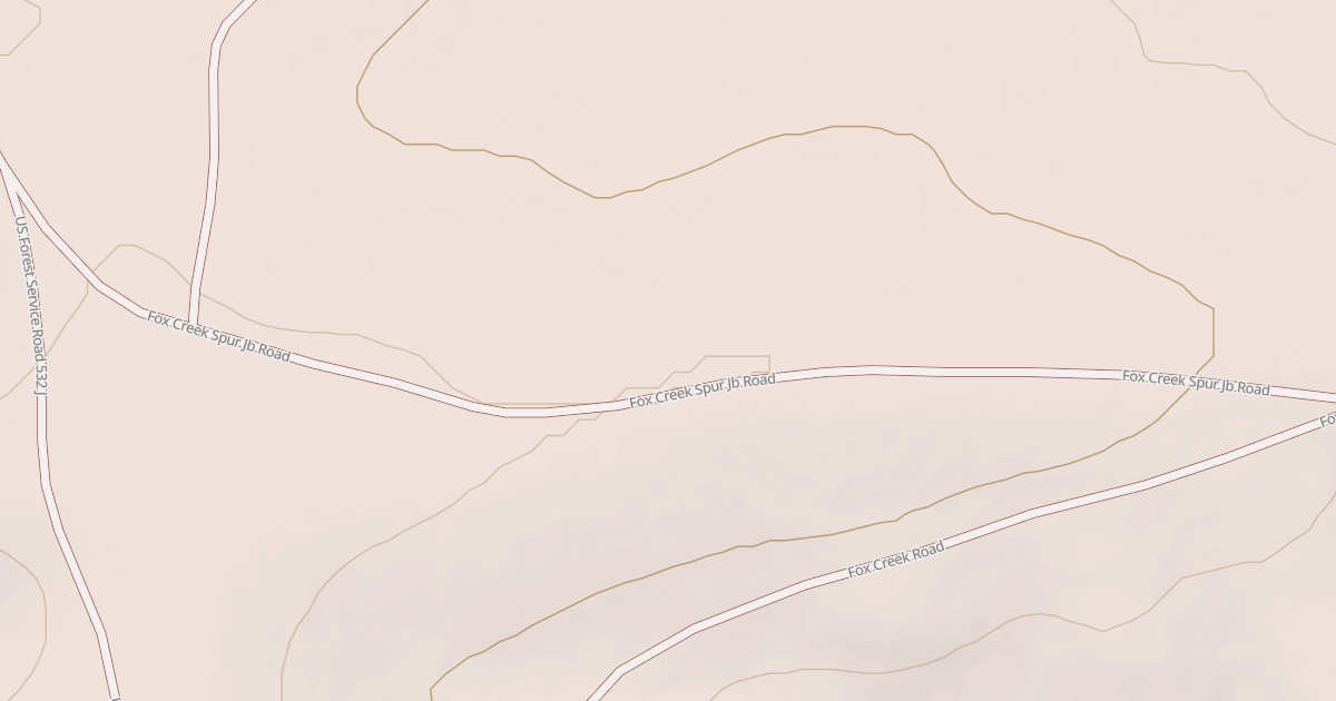 Map preview of FOX CREEK SPUR JB